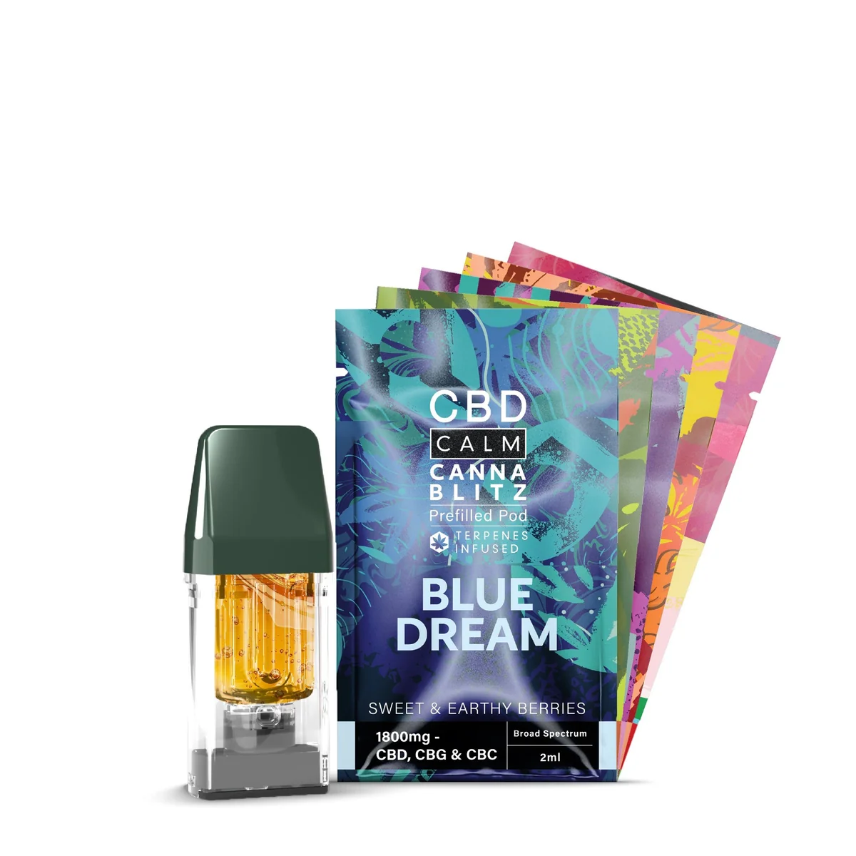 CANNABLITZ 1800mg Prefilled Pod CBD Calm CANNABLITZ 1800mg Prefilled Pod CBD Calm - Image 1