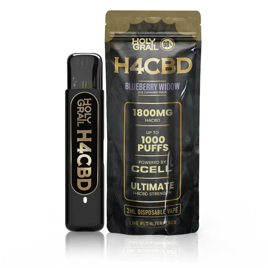 H4CBD Pod Pen 1000 Puffs 2x1ml 1800mg Holy Grail H4CBD Pod Pen 1000 Puffs 2x1ml 1800mg Holy Grail - Image 1