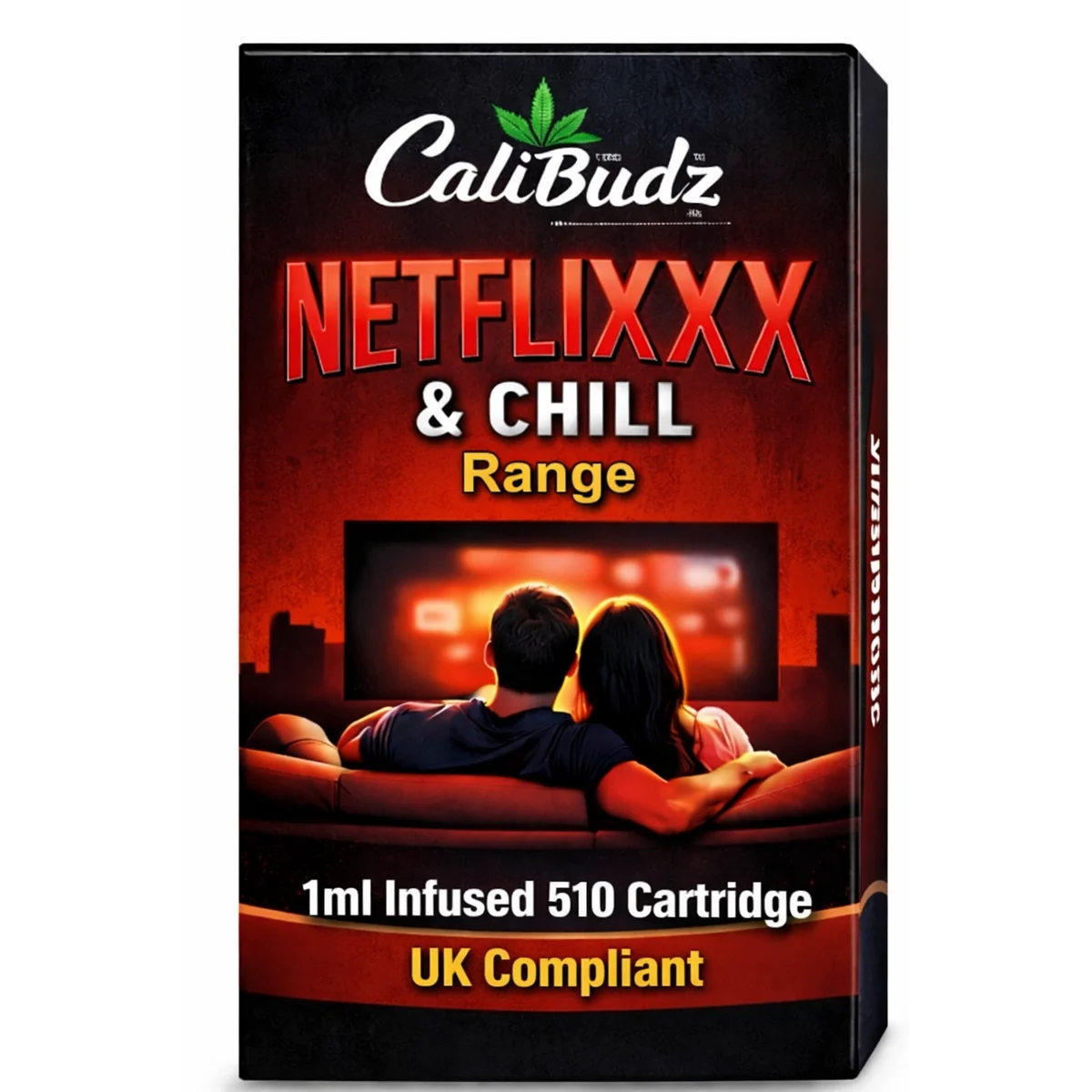 calinet NetFlixxx & Chill Range THCX 1ml Infused Vape Cartridge 510 Compatible - Image 1