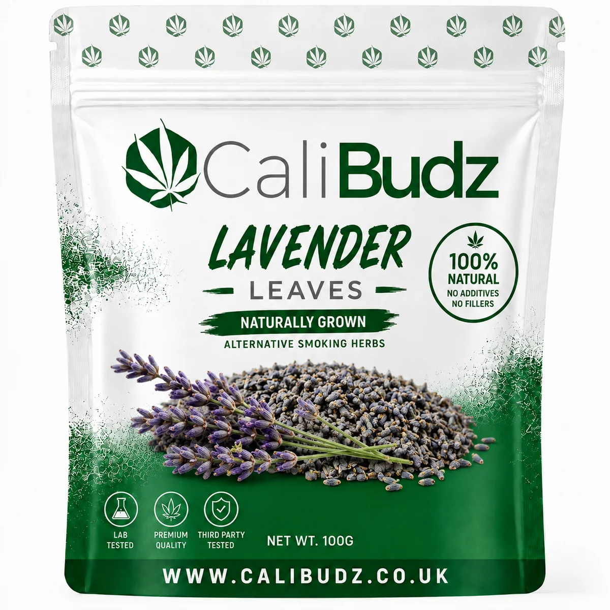 lav CaliBudz Lavender Leaves Alternative Smoking Herbs 100g - Image 1