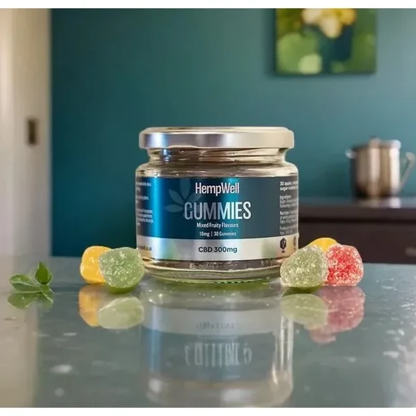 n HempWell CBD Gummies 300mg CBD 30 pieces - Image 1