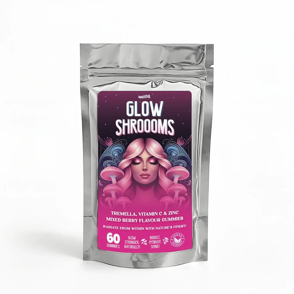 y GlowShroooms By Inooova 60 Gummies - Image 1